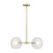 Designers Fountain Sky Fall 4-Light Brushed Gold Contemporary Geometric Chandelier for Dining Rooms D311C-4CH-BG - alternate 8